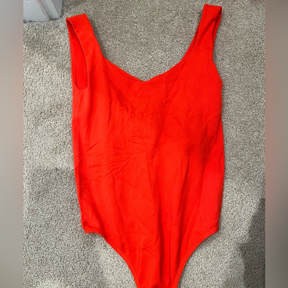 Free People Clean Lines Scoop Neck Sleeveless Bodysuit